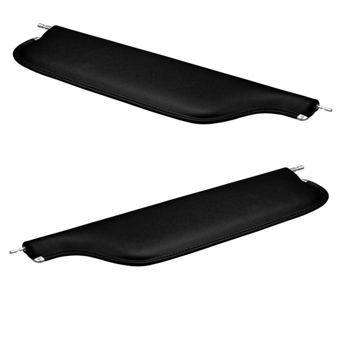 TMI Sun Visors  1967-1969 Chevrolet/Pontiac Camaro/Firebird Coupe, Black Madrid Vinyl 21-81407-2295