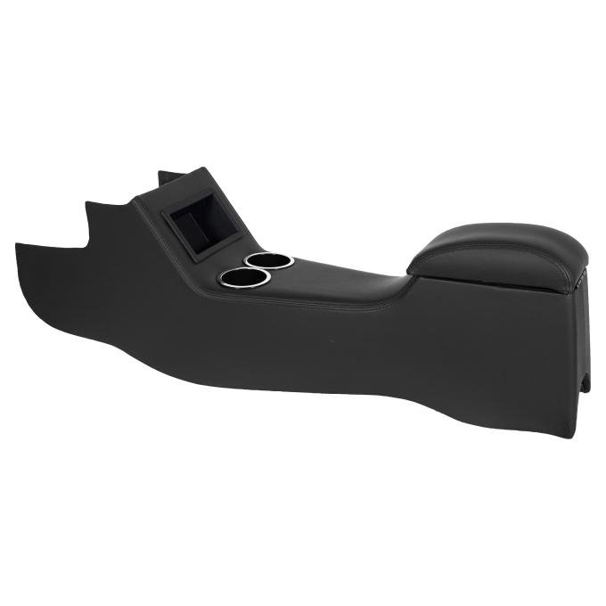 TMI Full Length Console, Sport Pattern  1966-1967 Chevrolet/Pontiac, Black Madrid Vinyl W/Black Stitch 25-83140-2295-BKS