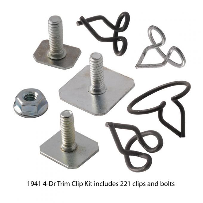 Dennis Carpenter Body Trim Clip Kit - 4 Door Car - 1941 Ford Car   11A-20000-C