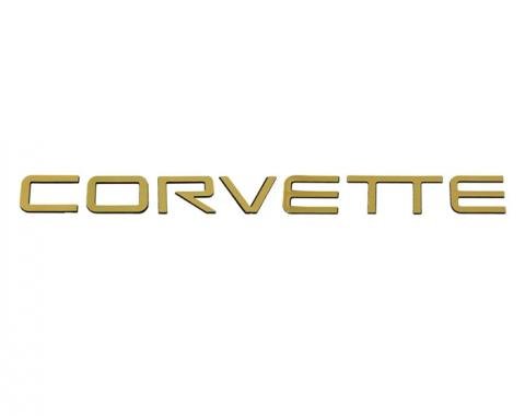 Corvette Letter Set, Rear Gold Plated Plastic, 1991-1996