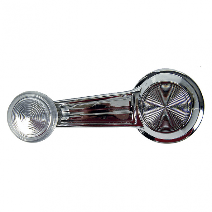 Camaro Window Crank Handle, With Clear Knob, Door Or Quarter, 1967-1981