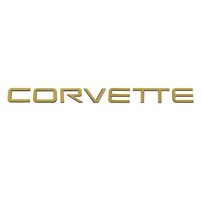 Corvette Letter Set, Rear Gold Plated Plastic, 1991-1996