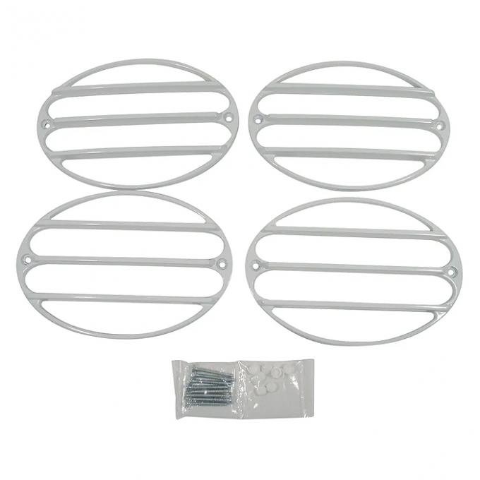 Corvette Tailght Louver Kit, Phantom Artic White, 1997-2000