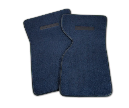 Corvette Mats, Dark Blue Pile (45), 1977