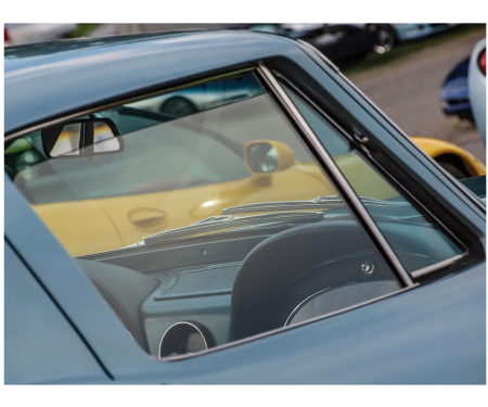 Corvette Door Glass, Tinted Coupe Right, 1963-1967