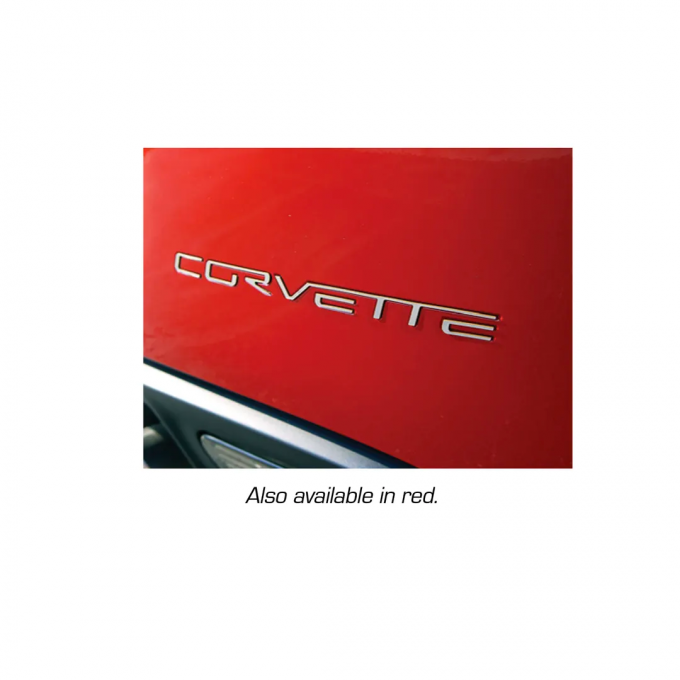 Corvette Letter Set, Rear Acrylic Red, 2005-2013