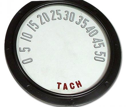 Trim Parts 1955-1957 Chevrolet Corvette Tachometer Face W/Numbers, Each 5112