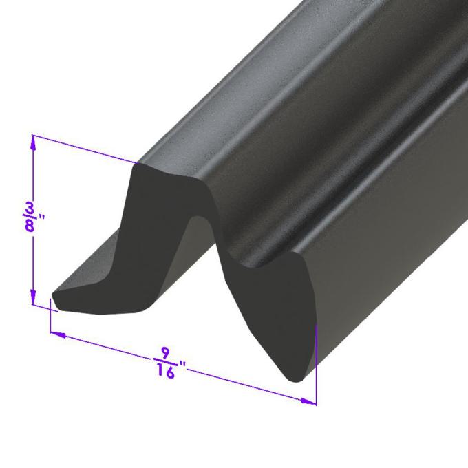 Metro Moulded Parts Fender Skirt Seal. Sold by the Foot LP 111-B