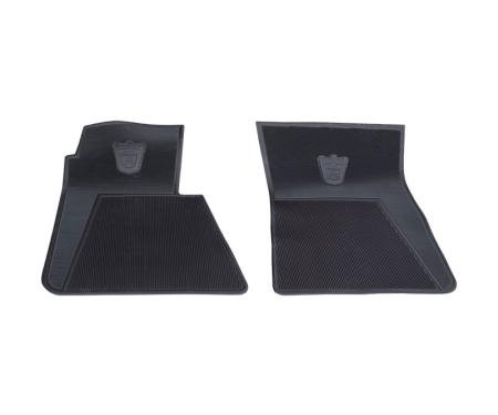 Dennis Carpenter Front Floor Mats - Black - 1957-64 Ford Truck, 1960-68 Ford Car C0AB-6213086-BL
