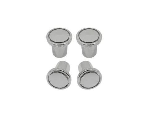 AMD Vent Pull Knobs, Chrome, 4 Piece Set, 68-72 Chevelle El Camino Camaro T-4560