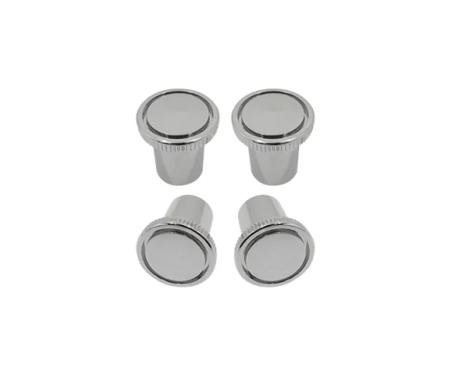 AMD Vent Pull Knobs, Chrome, 4 Piece Set, 68-72 Chevelle El Camino Camaro T-4560