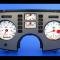 Whitegauges 1984-1988 Pontiac Fiero Base Sport 2.5L i4 Coupe White Face Gauges 8488PF-178