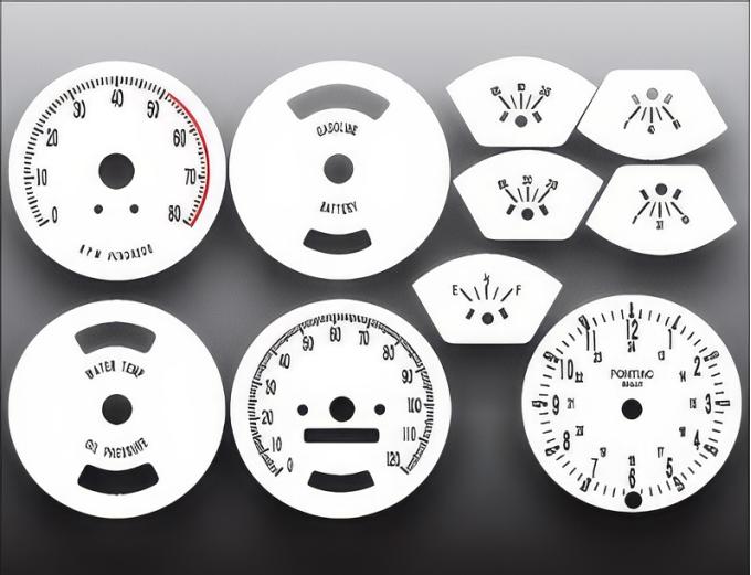 Whitegauges 1965-1967 Pontiac GTO Lemans Rally White Face Gauges 6567PG-1657