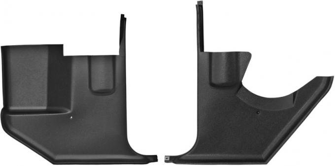 Dashtop Replacement Front Kick Panels Satin Black 97-15243