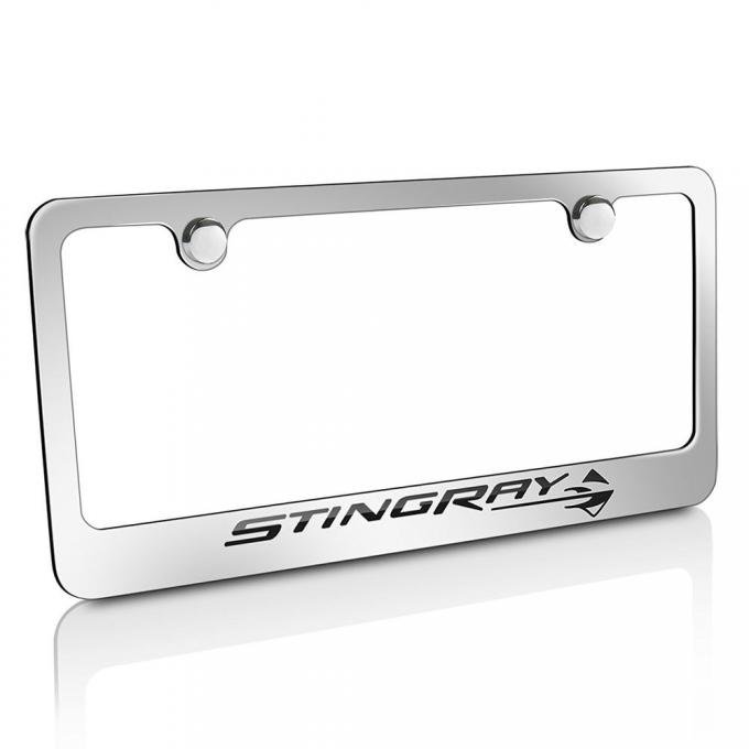 Corvette Elite License Frame, C7 Stingray Script & Logo