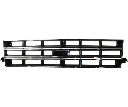 S10 / Pickup / Blazer Front Grille, Chrome / Silver / Black, 1982-1990
