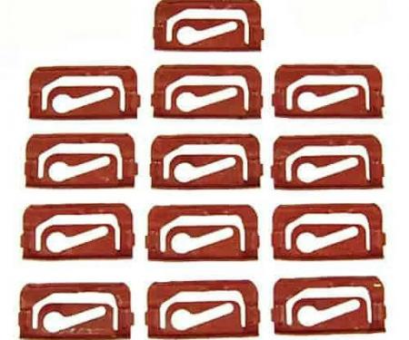 Redline Restomotive® 1967-1969 Camaro / Firebird Windshield Molding Clip Set, Coupe