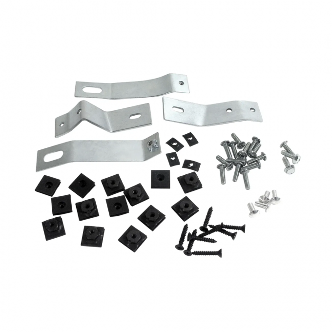 Corvette Side Exhaust Cover Mounting Kit, 1965-1967