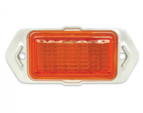 Chevelle Side Marker Light Lens Assembly, Front, Amber, 1969