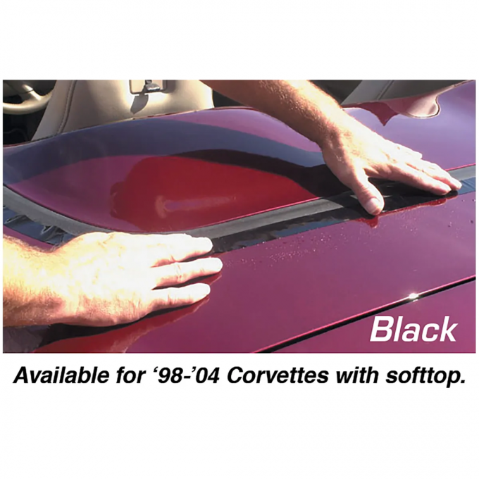 Corvette Deck Lid Protector, Softtop Black, 1998-2004