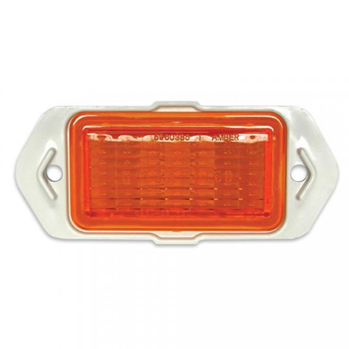 Chevelle Side Marker Light Lens Assembly, Front, Amber, 1969