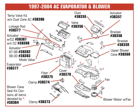 Corvette Heater Cover, 1997-2004