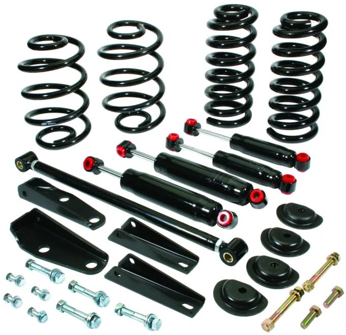 Classic Performance C10 Spring & Shock Combos, 1963-72 C10 Front 3" Drop Springs/ Shocks, 5" Rear Drop Springs/Shocks, 1963-72 C10 6572CSSK-D35