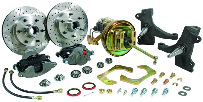 Classic Performance Complete Disc Brake Kit & Booster w/ 2.5" Modular Drop Spindles for 60-62 Chevy C10 12" Rotors 6062CBK-5MOD