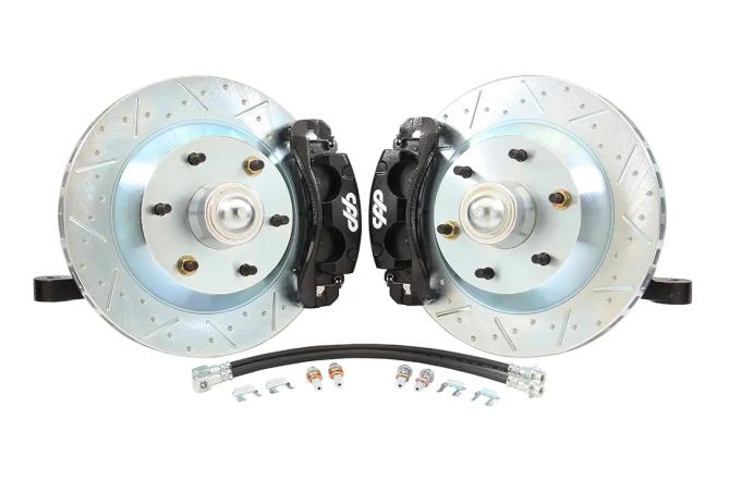 Classic Performance 13" Front Big Brake Kit with 2.5" Modular Drop Spindles and Black Calipers for 60-62 Chevy 1/2 Ton Truck 6x5.5 6062SWBK-65213