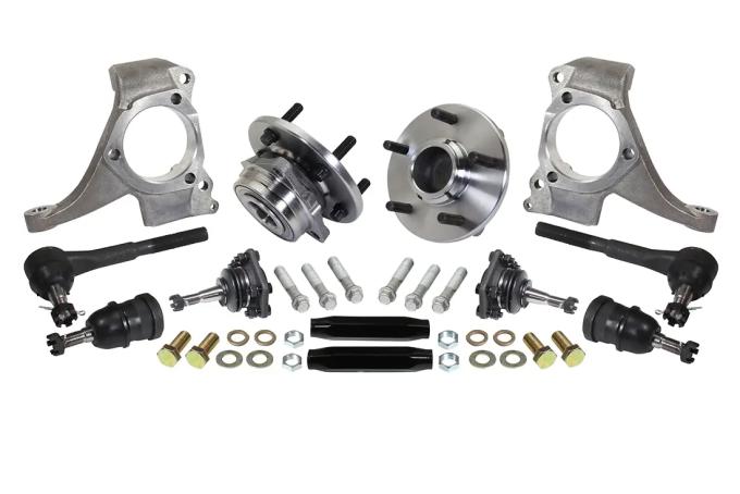 Classic Performance 1971-72 C10 2.5" X-10 Modular Drop Spindles with Upper Ball Joints & Outer Tie Rods 7172X10H-5