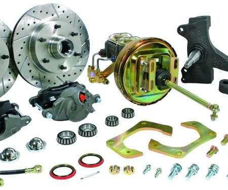 Classic Performance Complete Disc Brake Kit & Booster w/ 2.5" Modular Drop Spindles for 60-62 Chevy C10 12" Rotors 6062CBK-5MOD
