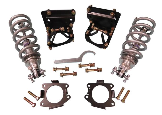 Classic Performance CPP Double Adjustable Coilover Spring & Shock Kit for 63-87 Chevy C10 Truck, 450Lb Rate Spring 6387COK-2A450