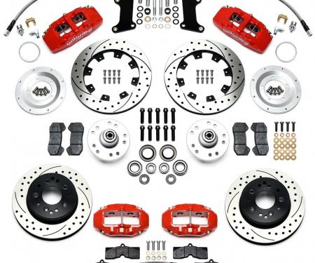 Ridetech Wilwood Complete Dynapro/D8-4 Brake System for 1963-1979 Corvette, with Black Calipers
