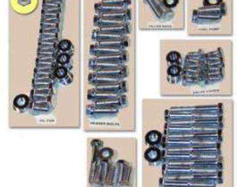 Engine Hardware Kit-Headers (Small Block, Stainless)