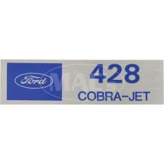 Valve Cover Decal, Ford 428 Cobra Jet, 1957-1979