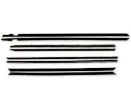 Belt Weatherstrip Kit - Doors and Rear Quarter Windows - 8 Pieces -Door Sedan and Station Wagon