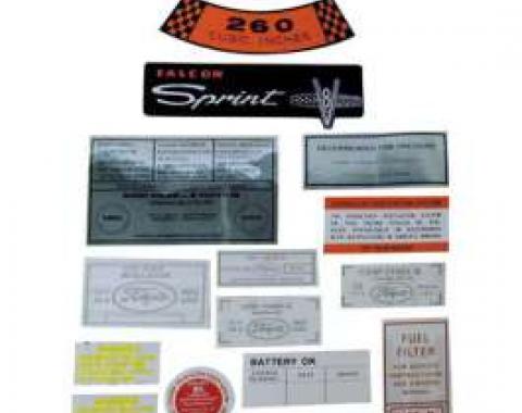 Decal Kit, Convertible or Sedan - 351-2V CID, Fairlane, Torino, 1969