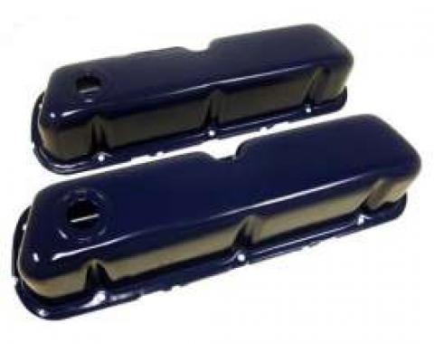 Ford Valve Covers, Small Block, Painted Blue, 1962-1979