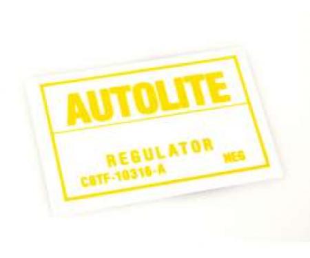 Voltage Regulator Decal