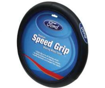 Ford Steering Wheel Cover,Speed Grip,With Ford Blue Oval Logo