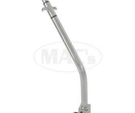 Floor Shift Lever - Chrome - 4-Speed - With Console - Includes Reverse Lockout - Ford and Mercury