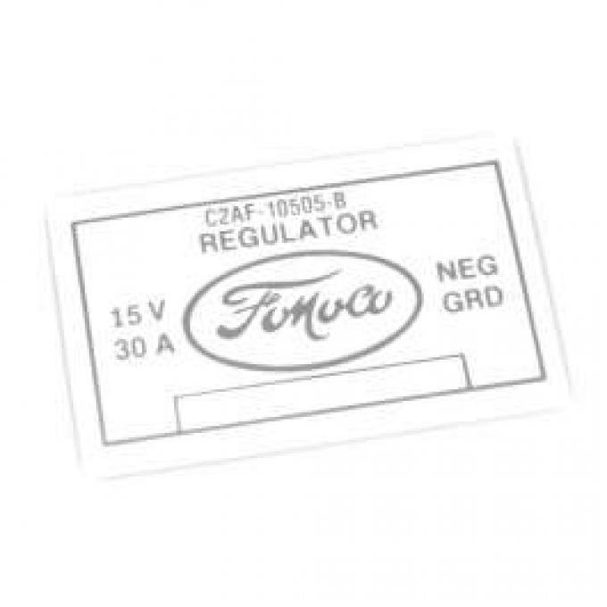 Voltage Regulator Decal