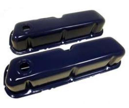 Ford Valve Covers, Small Block, Painted Blue, 1962-1979