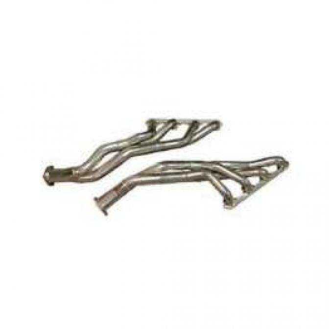 Tri Y Headers, Raw Steel, For C-4 Automatic Transmission Only, Fairlane, Meteor, 1962-1965