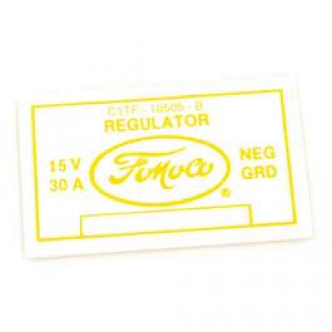 Voltage Regulator Decal