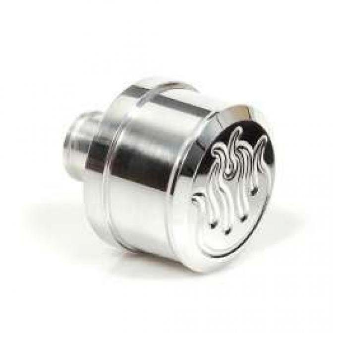 Oil Filler Cap With Flames, Push In