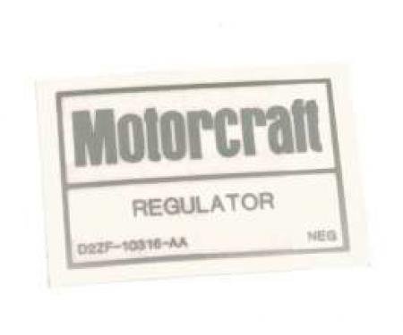 Voltage Regulator Decal