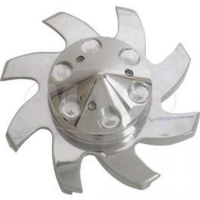 BILLET 1 PIECE ALTERNATOR PULLEY WITH FAN