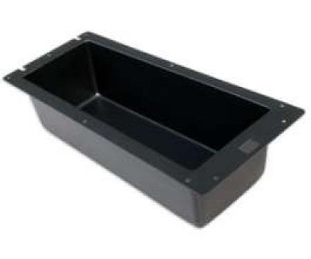 Console Glove Box Liner - Black ABS Plastic - Textured Grain - Body Style 65B With The Full-length Console