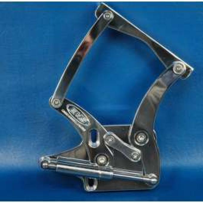 Ford Falcon Billet Aluminum Hood Hinges, Polished Finish, 1964-1965